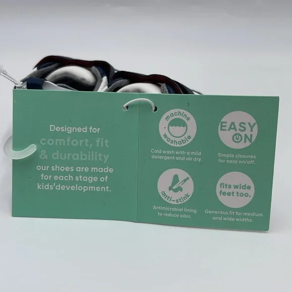 NWT Surprize by Stride Rite Infant Baby Boys Sneakers - Size 6-12M - White/Blue - Picture 9 of 11